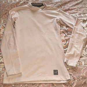 Longsleeve white Nike compression shirt